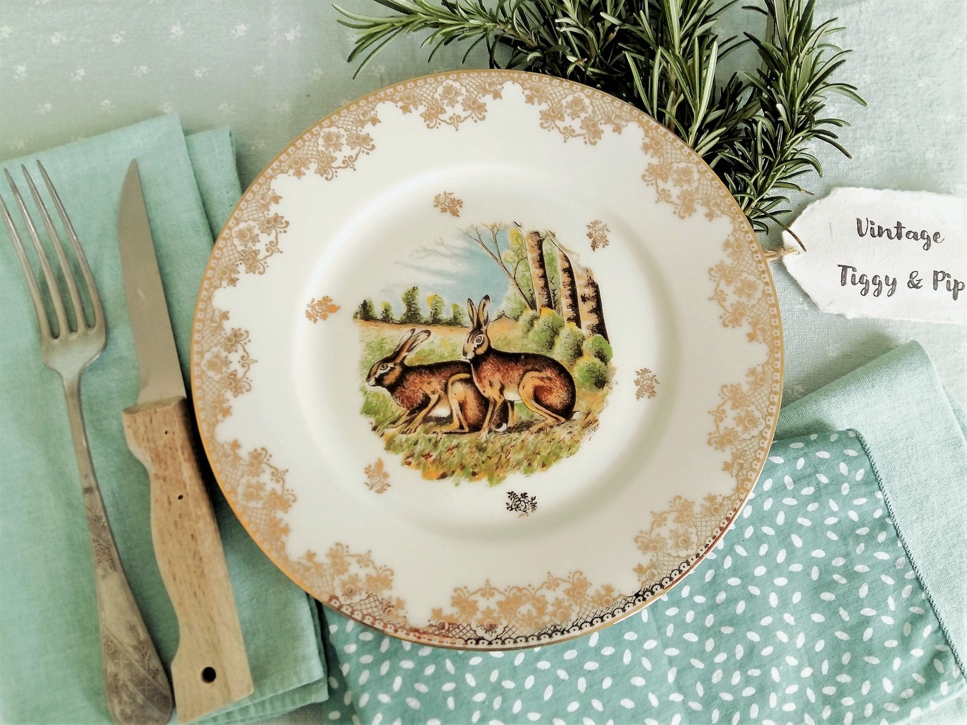 Six Limoges Game Dinner Plates. from Tiggy & Pip - €168.00! Shop now at Tiggy and Pip