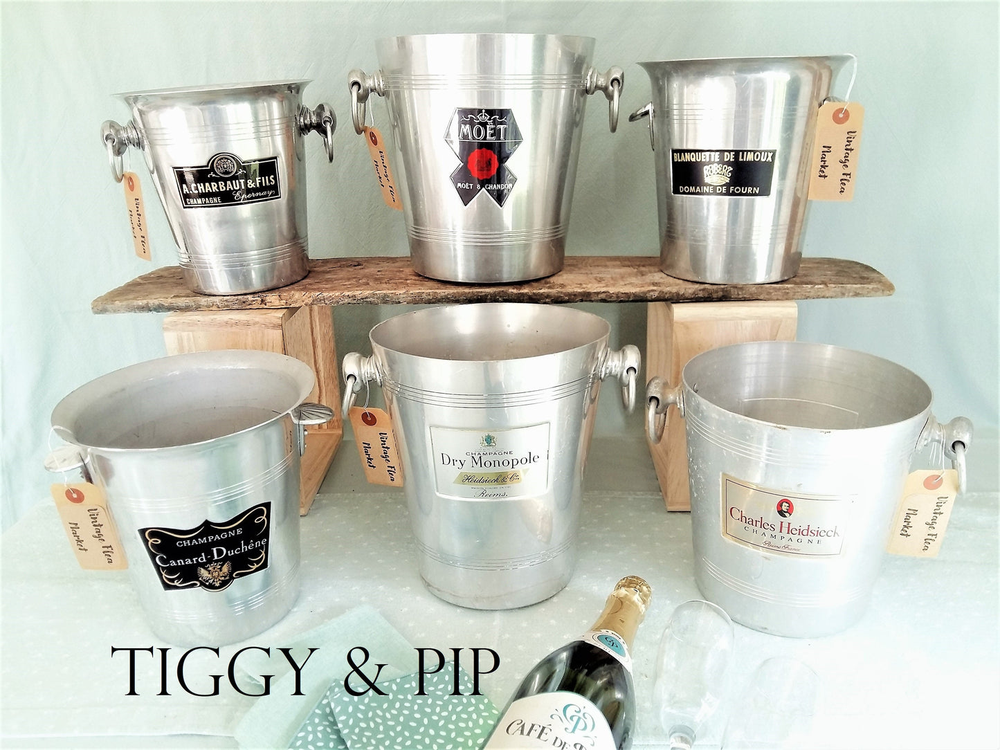 French Champagne Ice Buckets from Tiggy & Pip - €59.00! Shop now at Tiggy and Pip