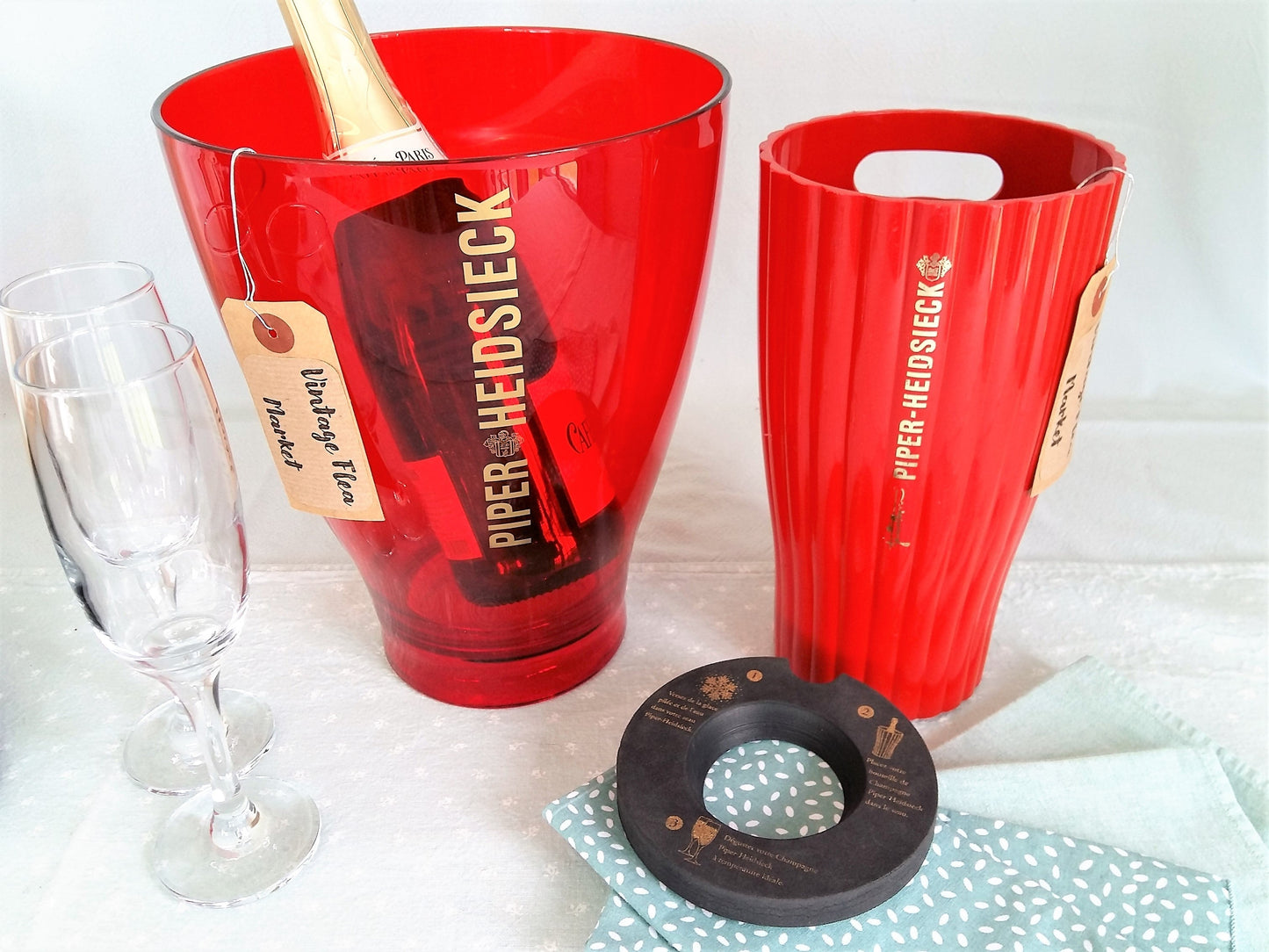 Piper Heidsieck Champagne Ice Buckets. from Tiggy & Pip - €75.00! Shop now at Tiggy and Pip