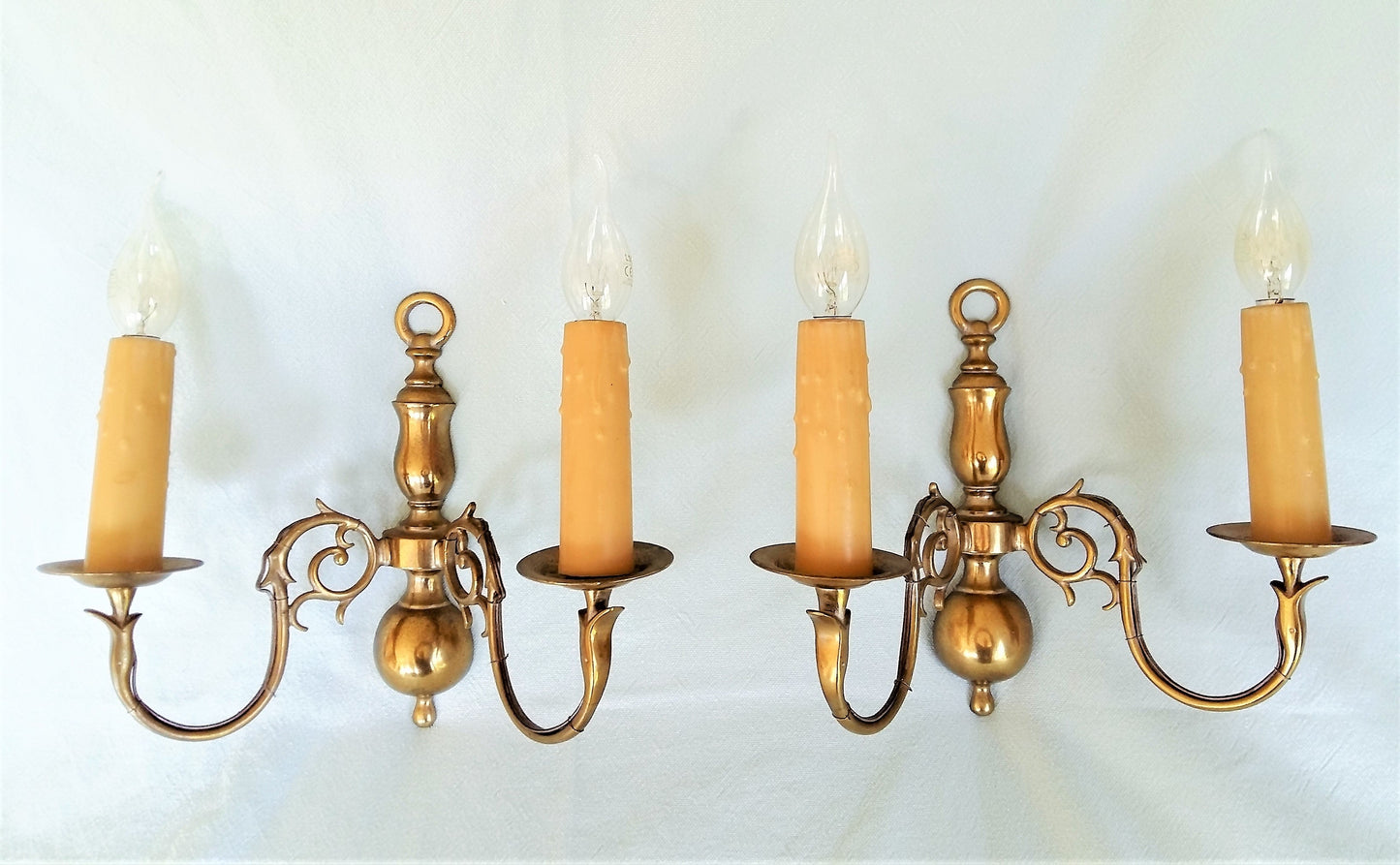 Pair of Bronze Wall Light/ Sconces from Tiggy & Pip - €140.00! Shop now at Tiggy and Pip