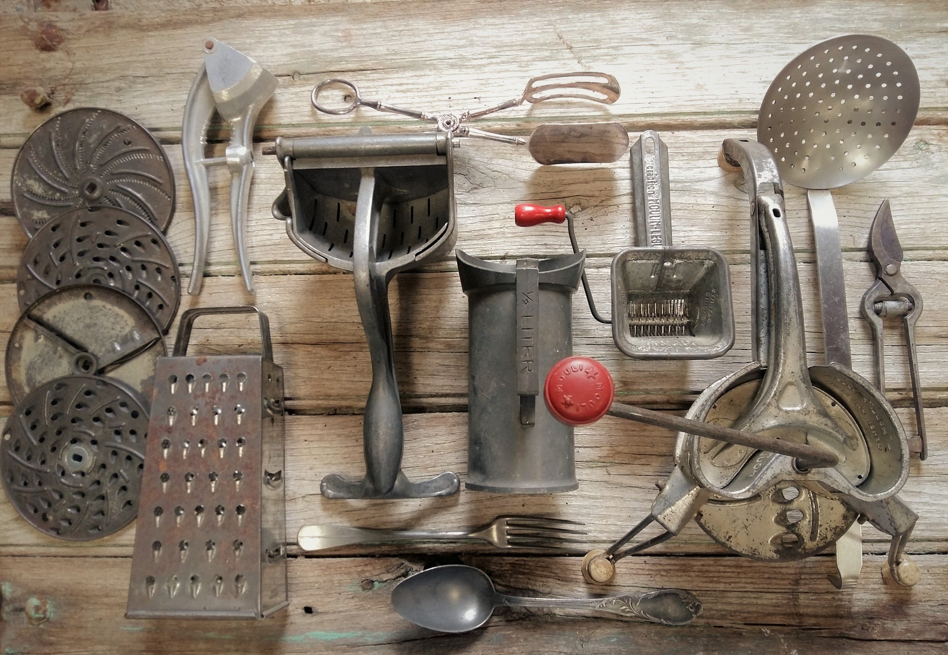 Set of 1950s / 1960s Kitchen Utensils. from Tiggy & Pip - €140.00! Shop now at Tiggy and Pip