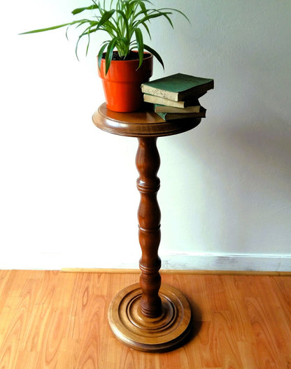 Wooden Pedestal Plant Stand from Tiggy & Pip - Just €220! Shop now at Tiggy and Pip