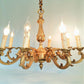 Bronze 3 arm chandelier. Rococo/ Baroque lighting from Tiggy & Pip - €560! Shop now at Tiggy and Pip