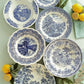SIX Mismatched Transferware Plates from Tiggy & Pip - €149.00! Shop now at Tiggy and Pip