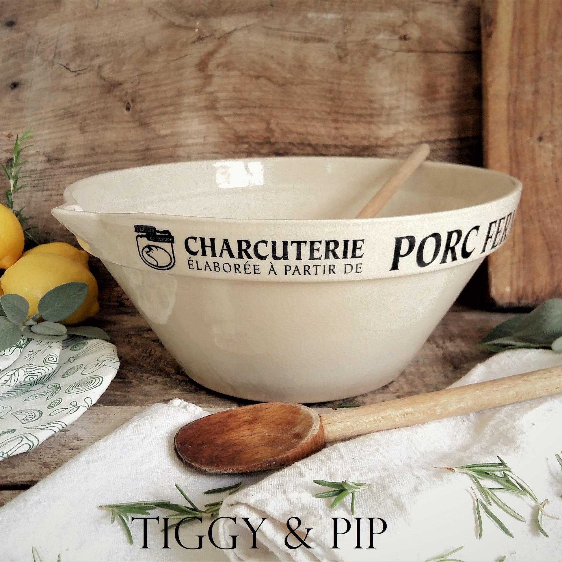 Charcuterie Bowl with Pouring Lip. from Tiggy and Pip - €138.00! Shop now at Tiggy and Pip