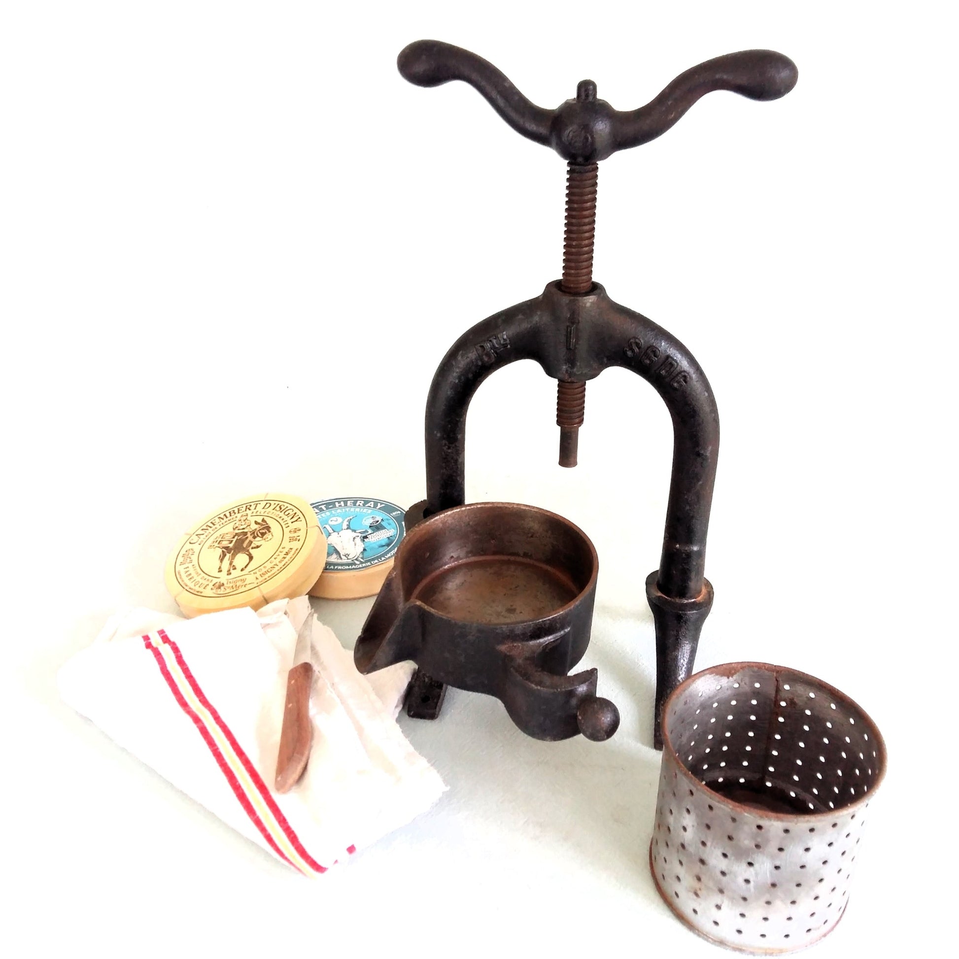 Antique French Cheese/Fruit Press. from Tiggy & Pip - Just €345! Shop now at Tiggy and Pip