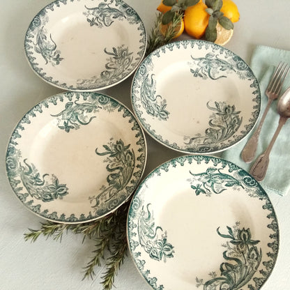 Set of FOUR Antique Ironstone Plates from Tiggy & Pip - Just €112! Shop now at Tiggy and Pip