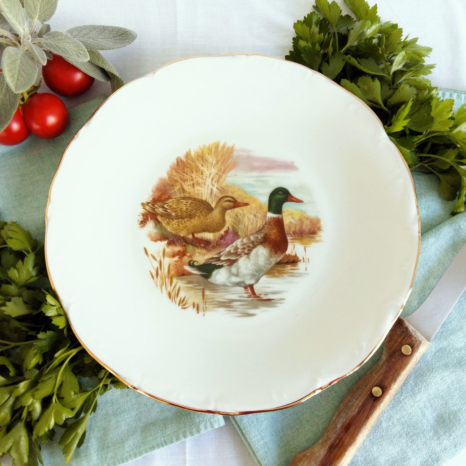 Set of Four Game Bird Dinner Plates from Tiggy & Pip - Just €104! Shop now at Tiggy and Pip