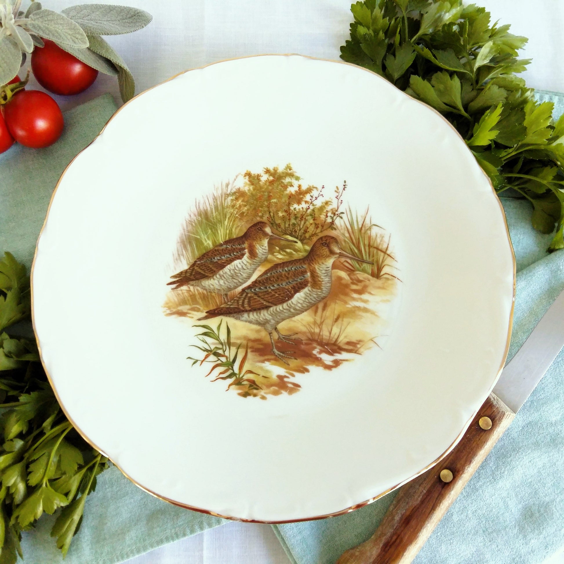 Set of Four Game Bird Dinner Plates from Tiggy & Pip - Just €104! Shop now at Tiggy and Pip