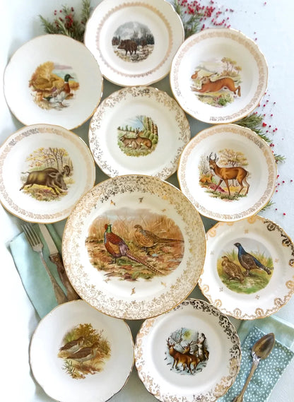 10 Mix & Match Game Hunting Plates from Tiggy & Pip - Just €240! Shop now at Tiggy and Pip