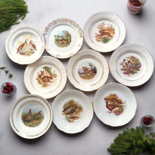 9 Mix & Match Game Hunting Plates from Tiggy & Pip - Just €240! Shop now at Tiggy and Pip