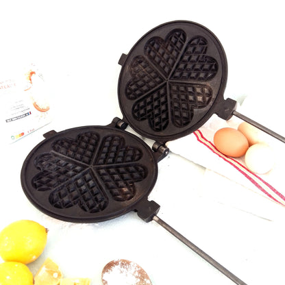 Antique Cast Iron Waffle Maker from Tiggy & Pip - Just €159! Shop now at Tiggy and Pip