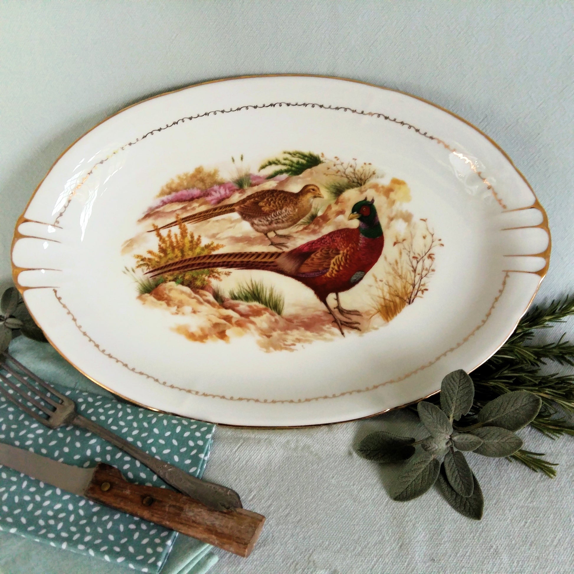Large Pheasant Platter from Tiggy & Pip - Just €160! Shop now at Tiggy and Pip