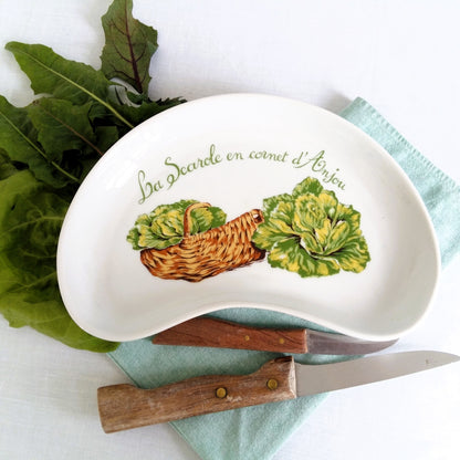 Six French Crescent Shaped Salad Plates from Tiggy & Pip - €120 with FREE worldwide shipping! Shop now at Tiggy and Pip