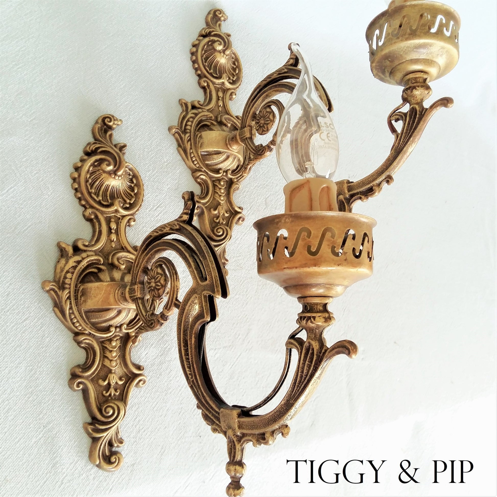 Pair of Ornate Sconces. from Tiggy & Pip - €175.00! Shop now at Tiggy and Pip