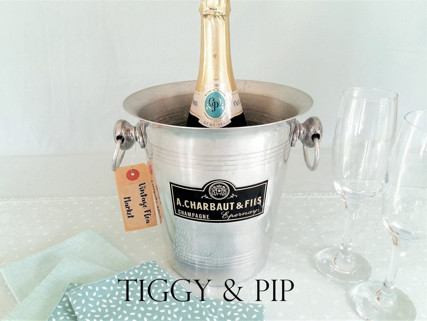 French Champagne Ice Buckets from Tiggy & Pip - €59.00! Shop now at Tiggy and Pip