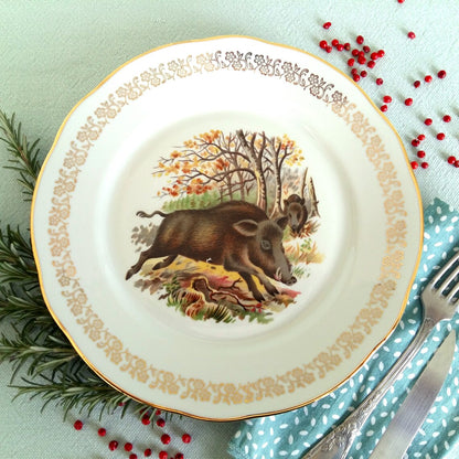 Six Game Hunting Dinner Plates from Tiggy & Pip - Just €168! Shop now at Tiggy and Pip