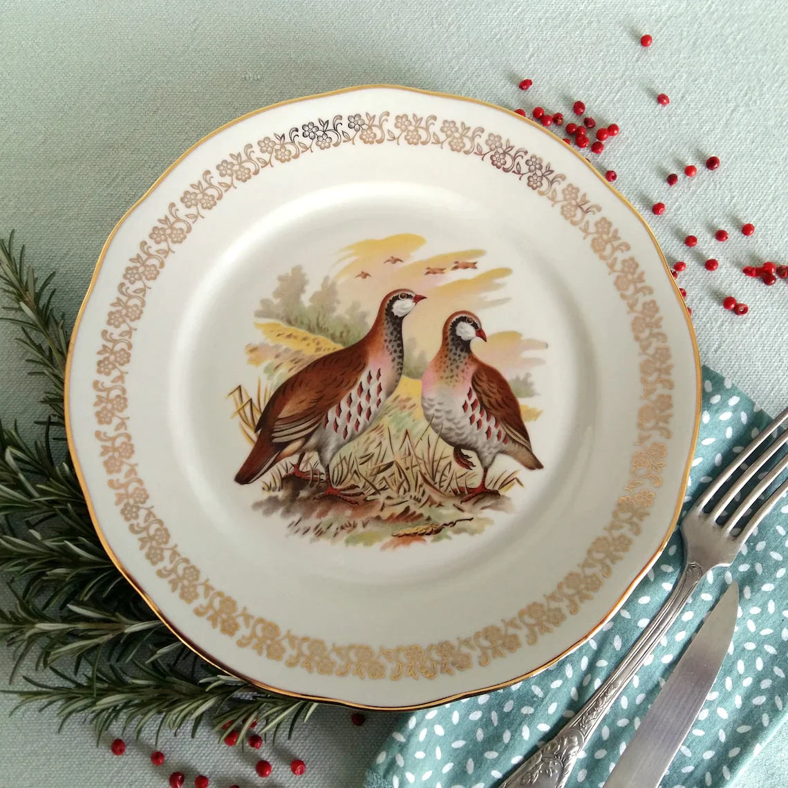 Six Game Hunting Dinner Plates from Tiggy & Pip - Just €168! Shop now at Tiggy and Pip