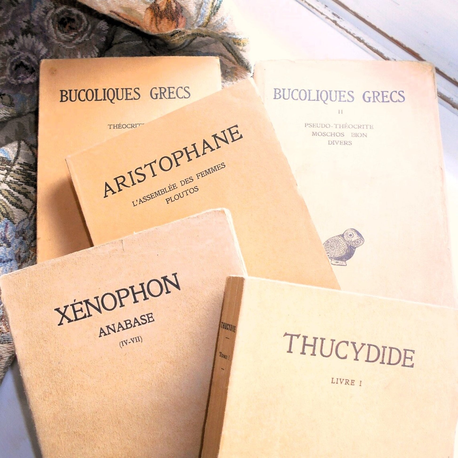 Beige Book Stack of Classic Greek Literature from Tiggy & Pip - €120! Shop now at Tiggy and Pip
