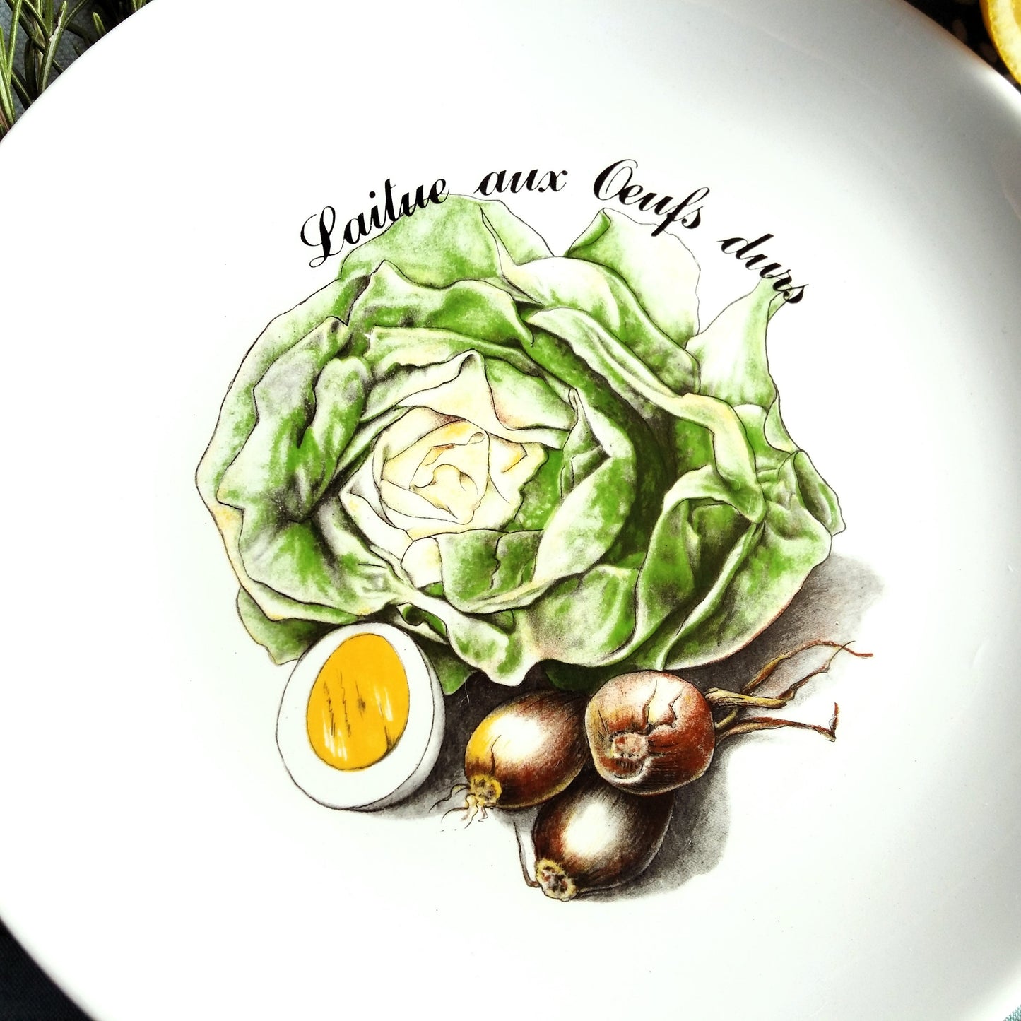 Five Mid Century Modern Salad Recipe Plates from Tiggy & Pip - Just €130! Shop now at Tiggy and Pip