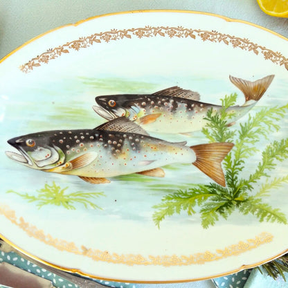 Limoges Fish Serving Platter. Trout Platter from Tiggy & Pip - Just €160! Shop now at Tiggy and Pip