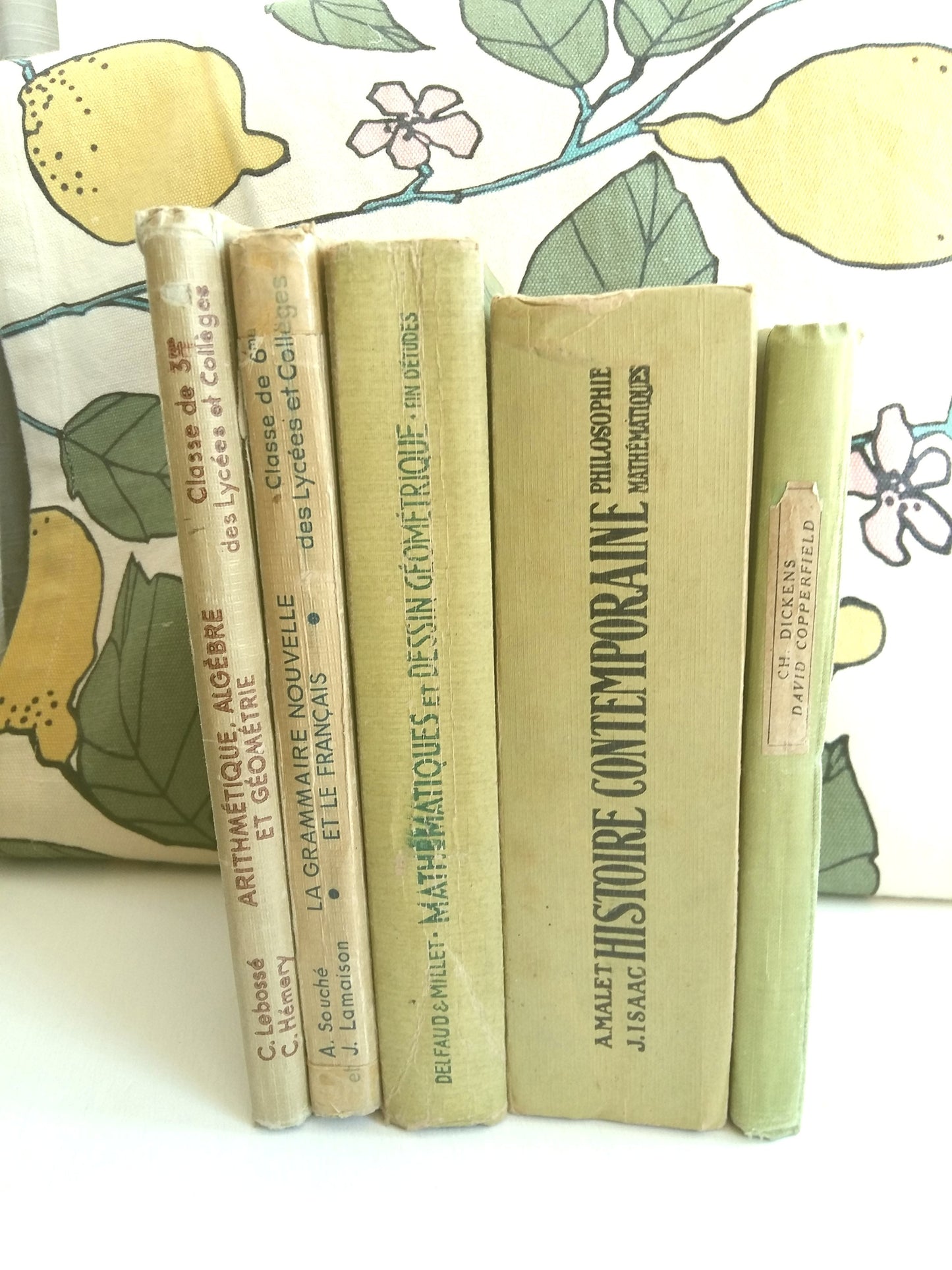 Lime Green Stack of French School Books. from Tiggy & Pip - €120.00! Shop now at Tiggy and Pip