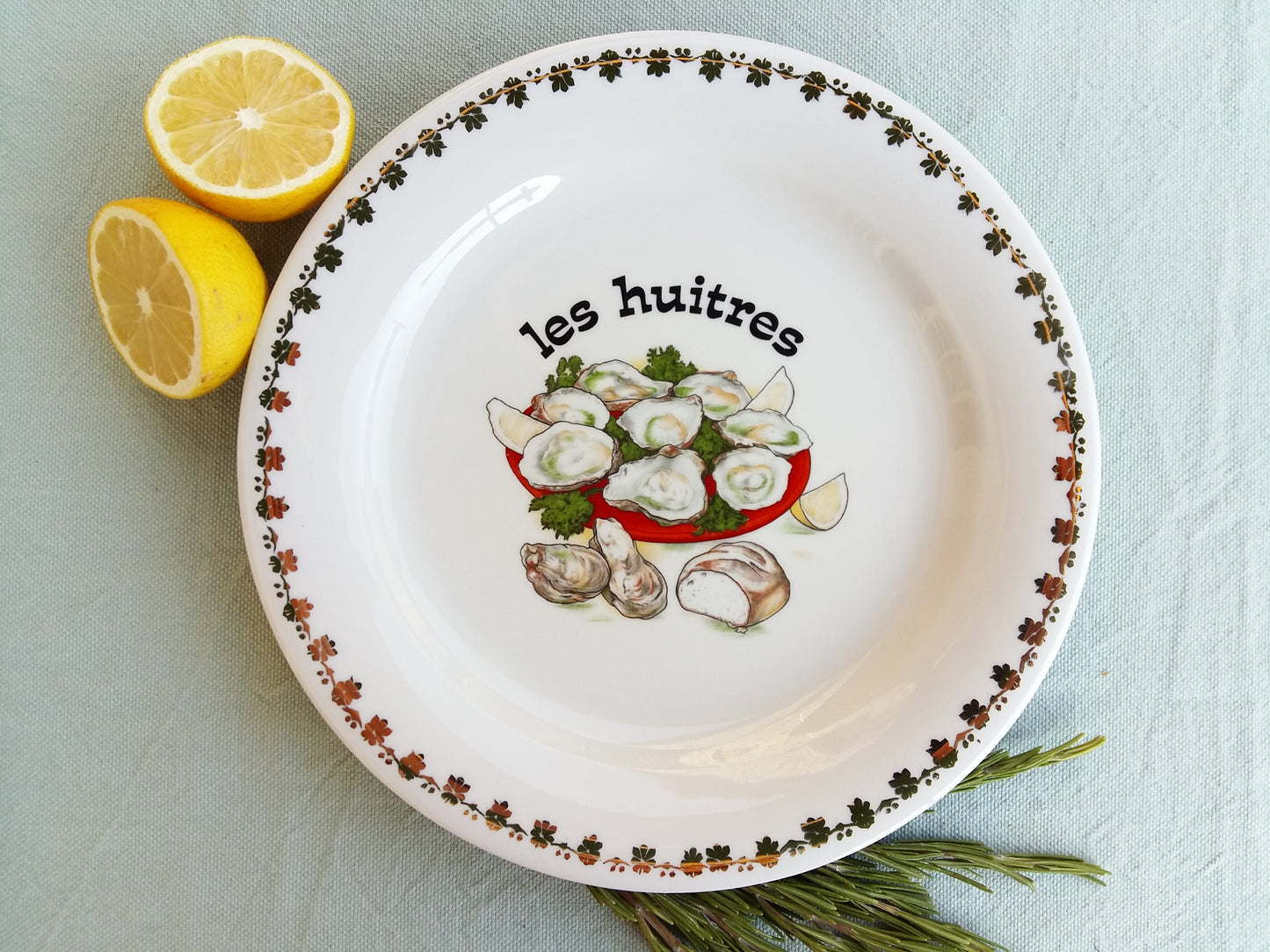 Six, Limoges Porcelain, Seafood Plates. Mid Century Shellfish Plates. from Tiggy & Pip - €156.00! Shop now at Tiggy and Pip