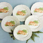 Set of Six Asparagus Plates. Paris Porcelain Asparagus Dinnerware Set. from Tiggy & Pip - €156.00! Shop now at Tiggy and Pip