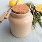 Stoneware Mustard Crock with Cork Stopper. French Antique White Mustard Jar. from Tiggy & Pip - €46.00! Shop now at Tiggy and Pip