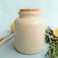 Stoneware Mustard Crock with Cork Stopper. French Antique White Mustard Jar. from Tiggy & Pip - €46.00! Shop now at Tiggy and Pip
