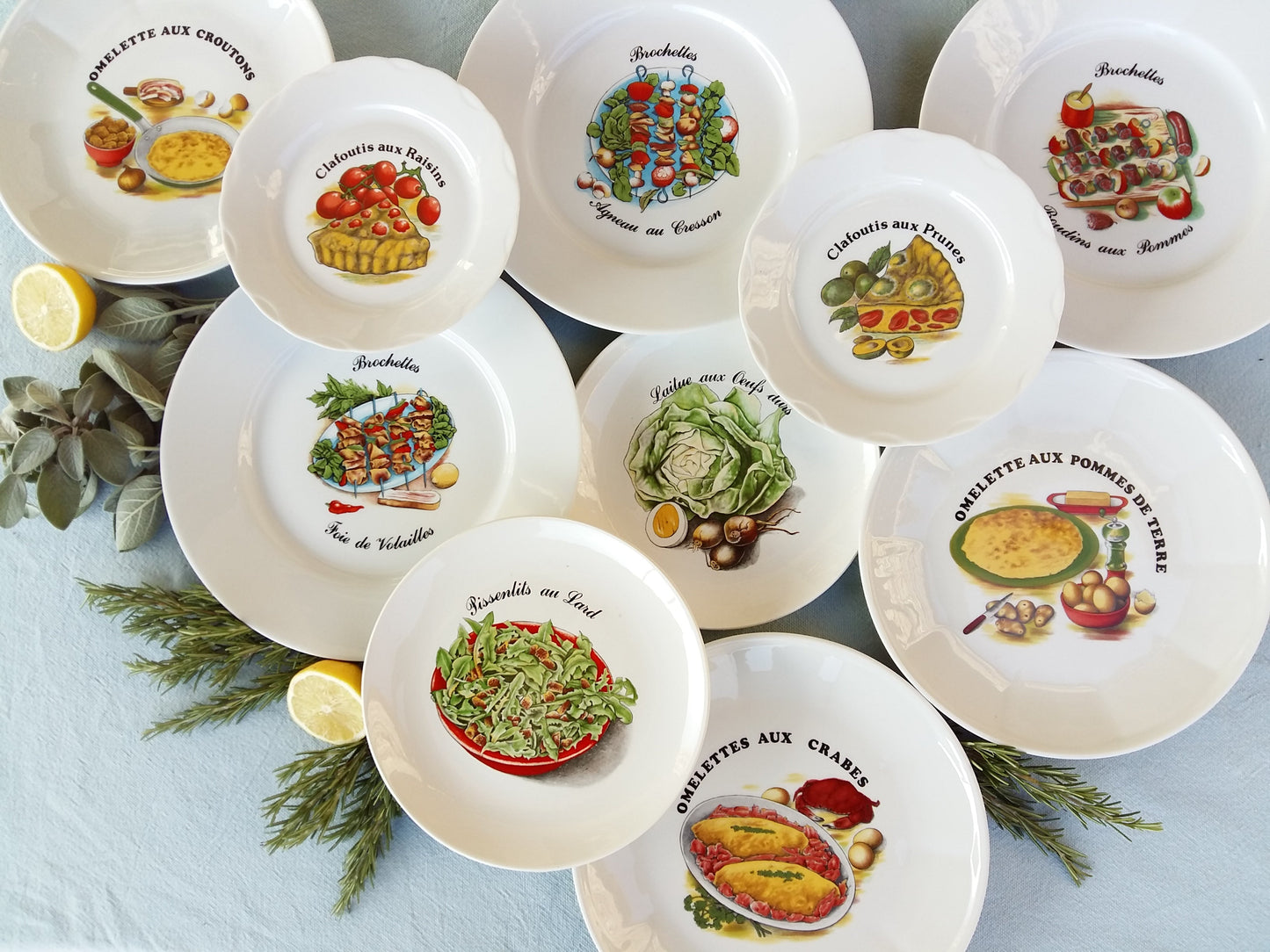10 Mix and Match Mid-Century Plates. from Tiggy & Pip - €269.00! Shop now at Tiggy and Pip
