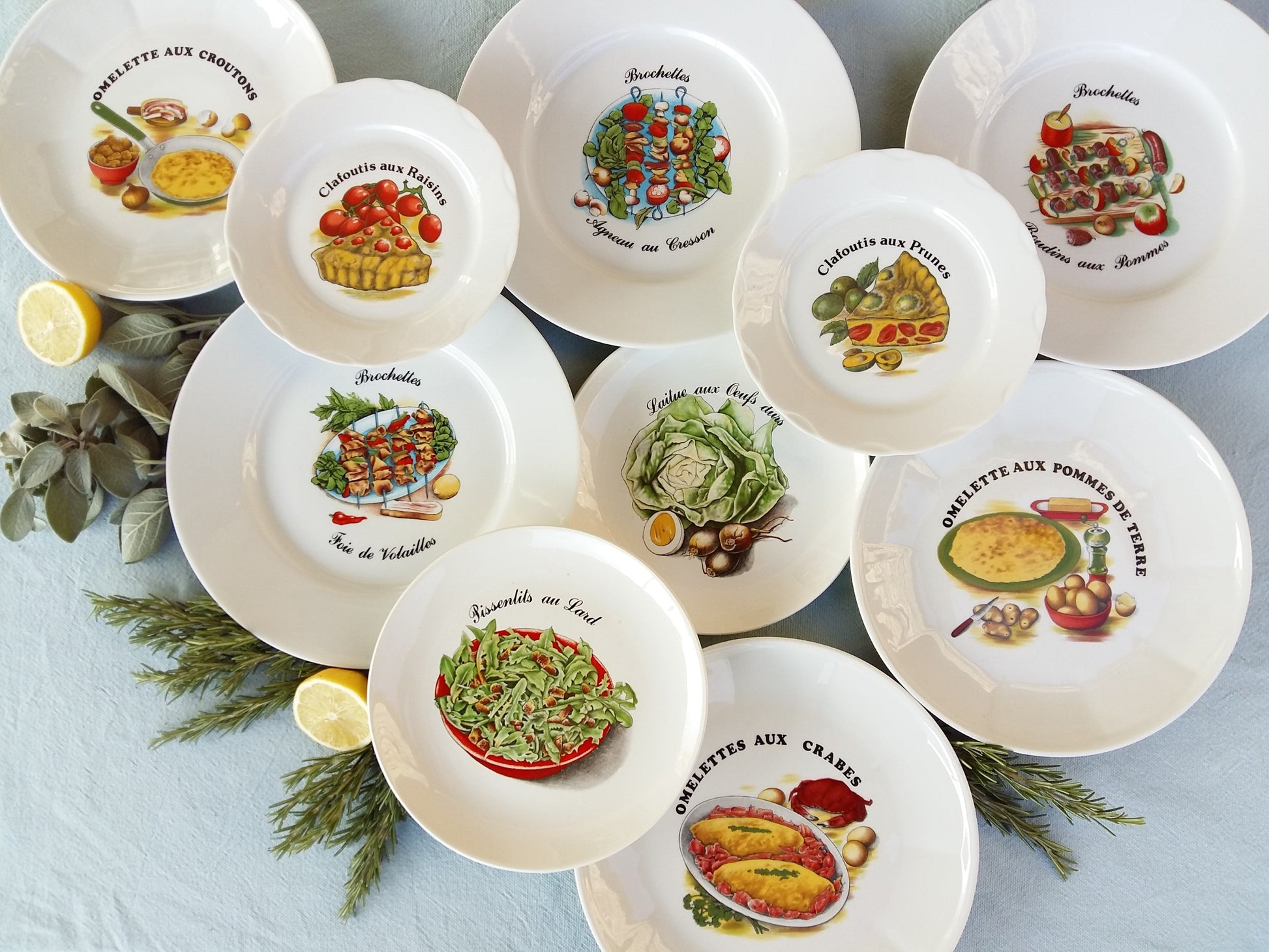 10 Mix and Match Mid-Century Plates. from Tiggy & Pip - €269.00! Shop now at Tiggy and Pip