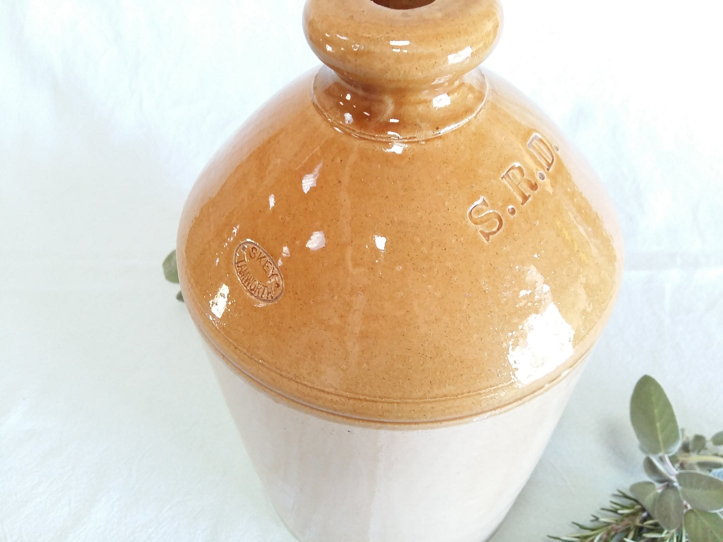 Genuine WWI SRD Stoneware Flagon from Tiggy & Pip - €199.00! Shop now at Tiggy and Pip