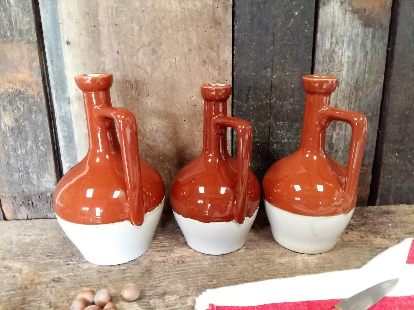 THREE Earthenware Pitchers. "P. Bardinet 100/75cl Distillateur Bordeaux Déposé". from Tiggy and Pip - €89.00! Shop now at Tiggy and Pip