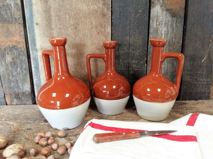 THREE Earthenware Pitchers. "P. Bardinet 100/75cl Distillateur Bordeaux Déposé". from Tiggy and Pip - Just €89! Shop now at Tiggy and Pip