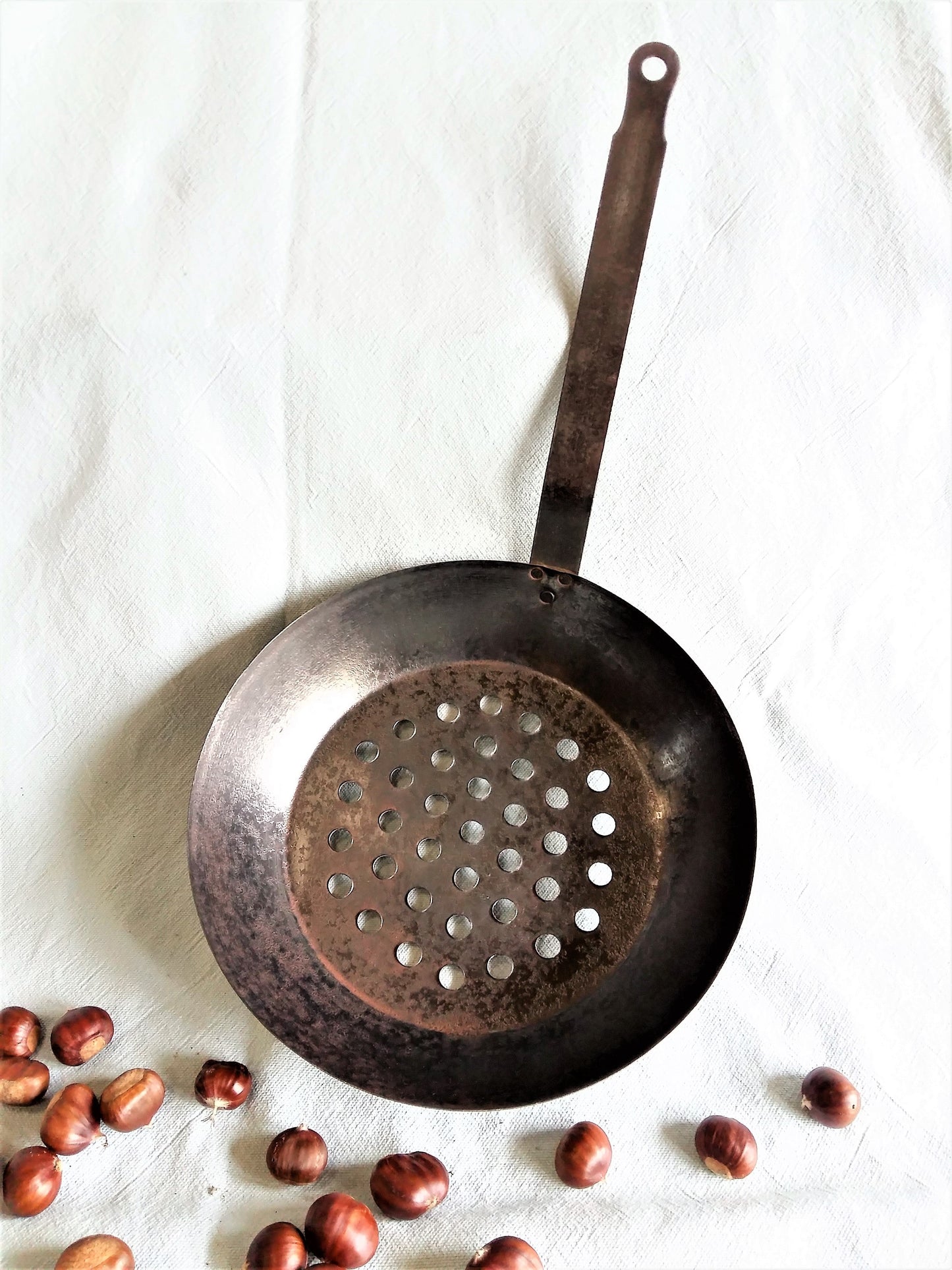 Chestnut Roasting Pan. Deep-Sided Chestnut Roaster. from Tiggy & Pip - €99.00! Shop now at Tiggy and Pip