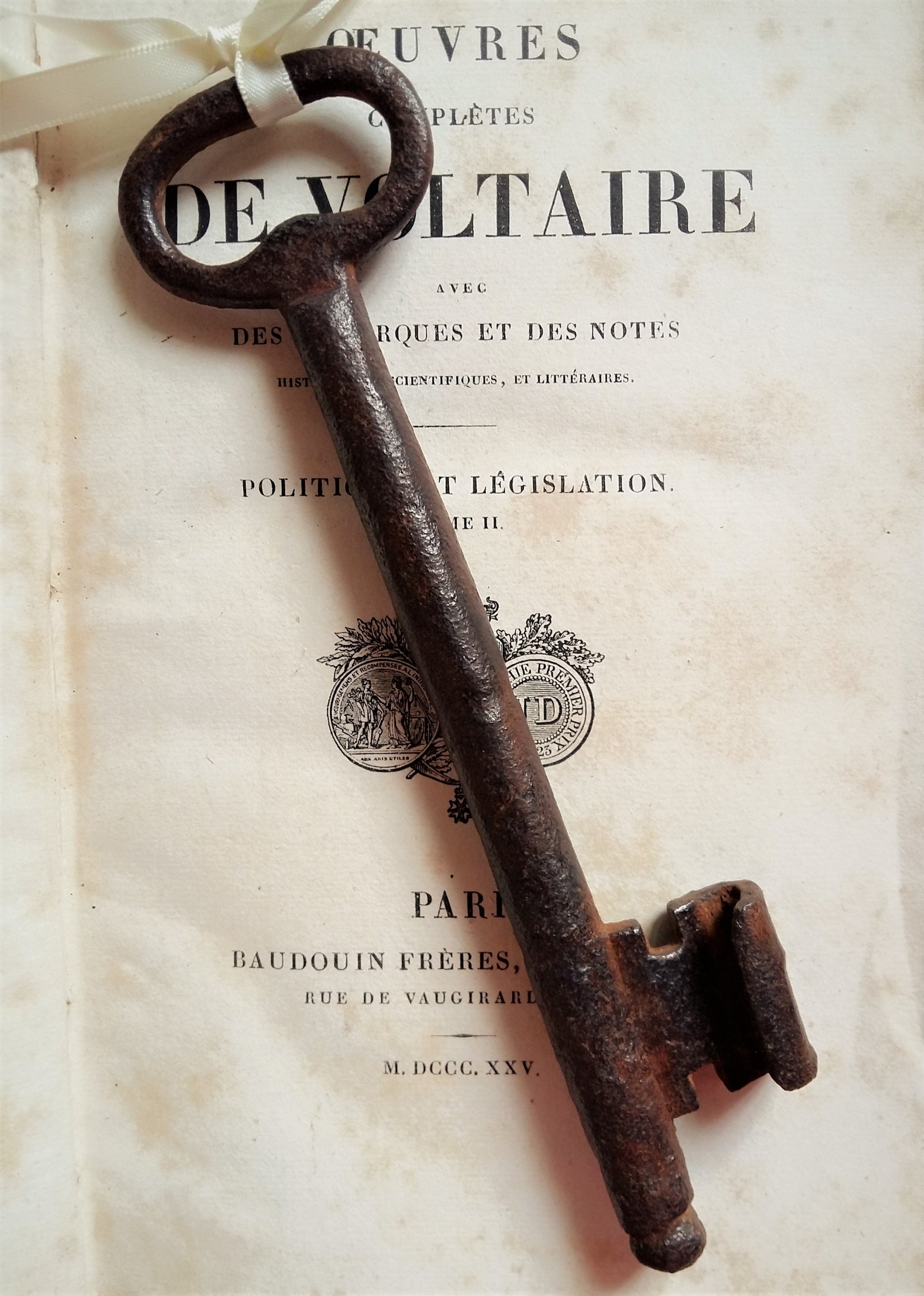 Huge Iron Key. 6¾"/17cms Antique Iron Skeleton Key. Paperweight. from Tiggy & Pip - €32.00! Shop now at Tiggy and Pip