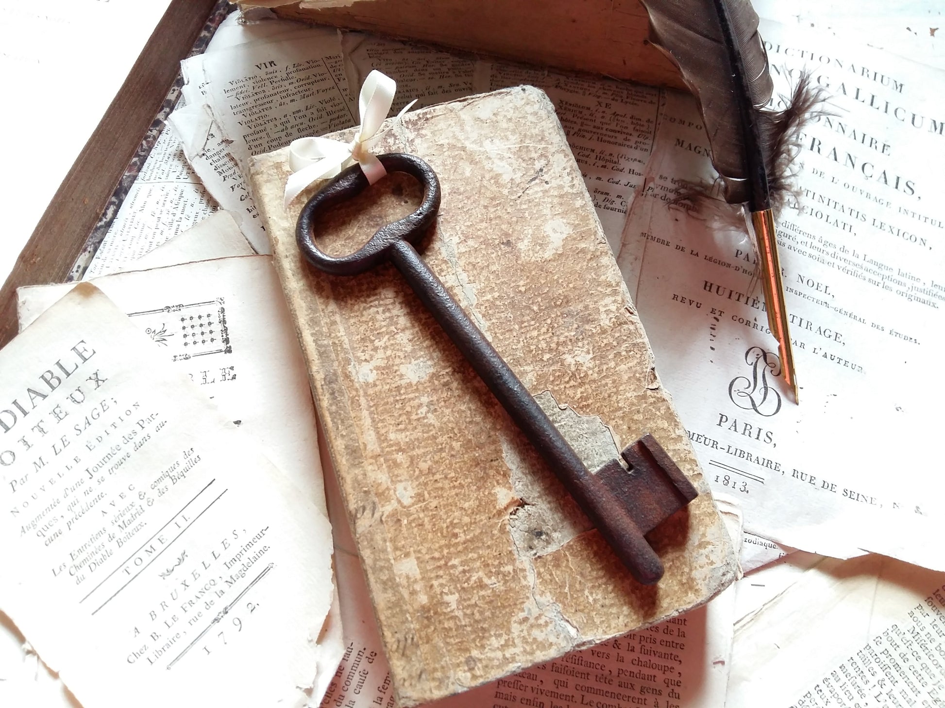 Huge Iron Key. 6"/15.5cms Antique Iron Skeleton Key. Paperweight. from Tiggy & Pip - €32.00! Shop now at Tiggy and Pip