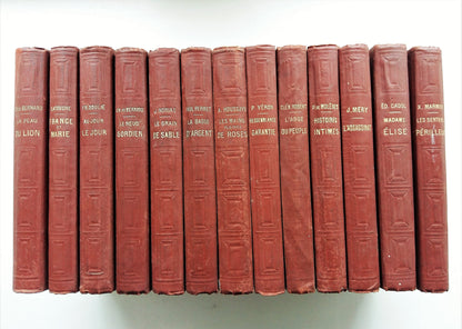 Stack of THIRTEEN 1860-1888 French Books. from Tiggy & Pip - Just €260! Shop now at Tiggy and Pip