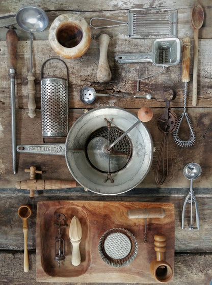 Set of TWENTY Vintage Kitchen Utensils. from Tiggy & Pip - Just €218! Shop now at Tiggy and Pip