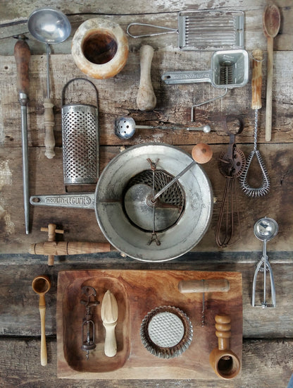Set of TWENTY Vintage Kitchen Utensils. from Tiggy & Pip - Just €218! Shop now at Tiggy and Pip