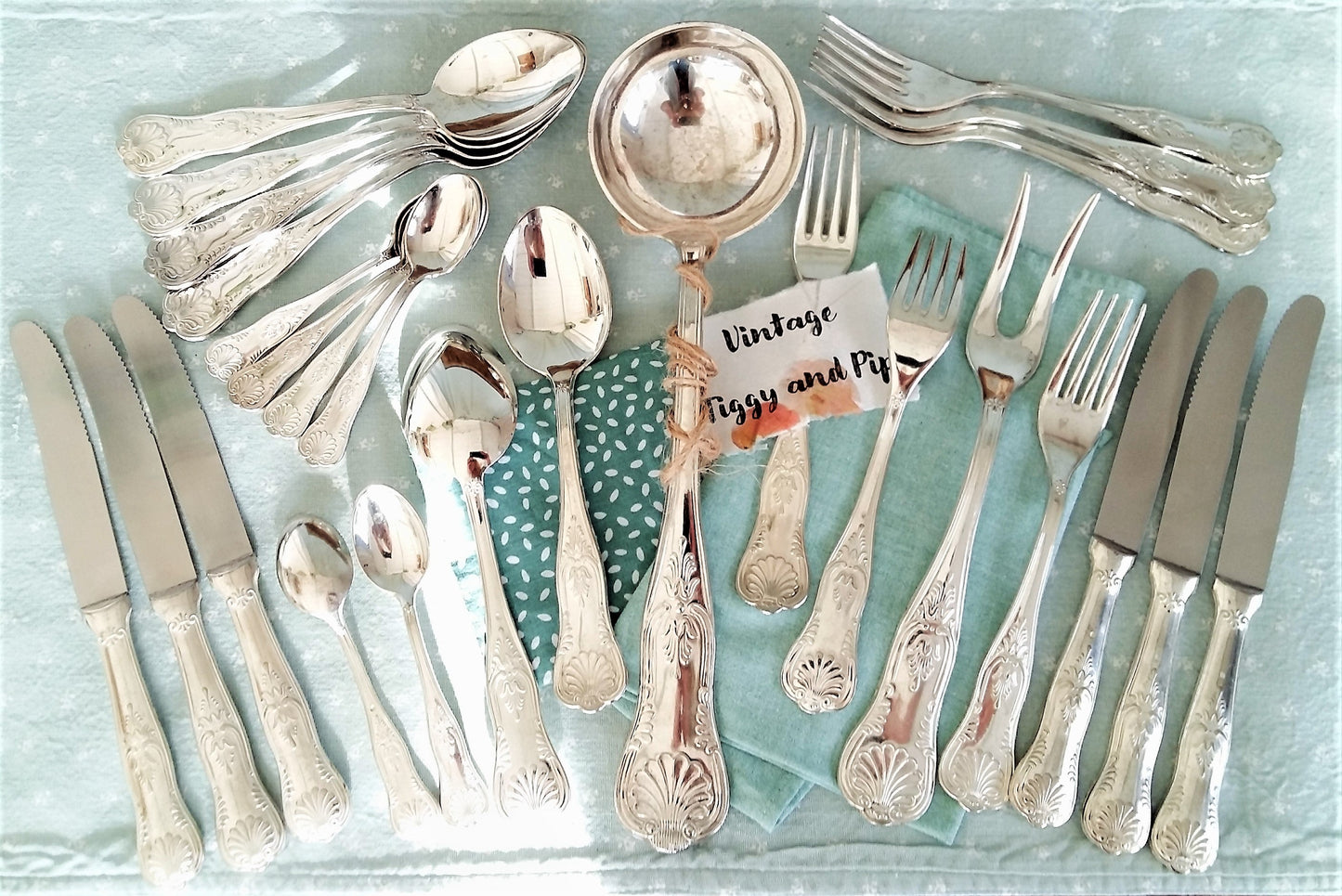 26 Piece Silver Plated Cutlery Set. from Tiggy & Pip - €198.00! Shop now at Tiggy and Pip