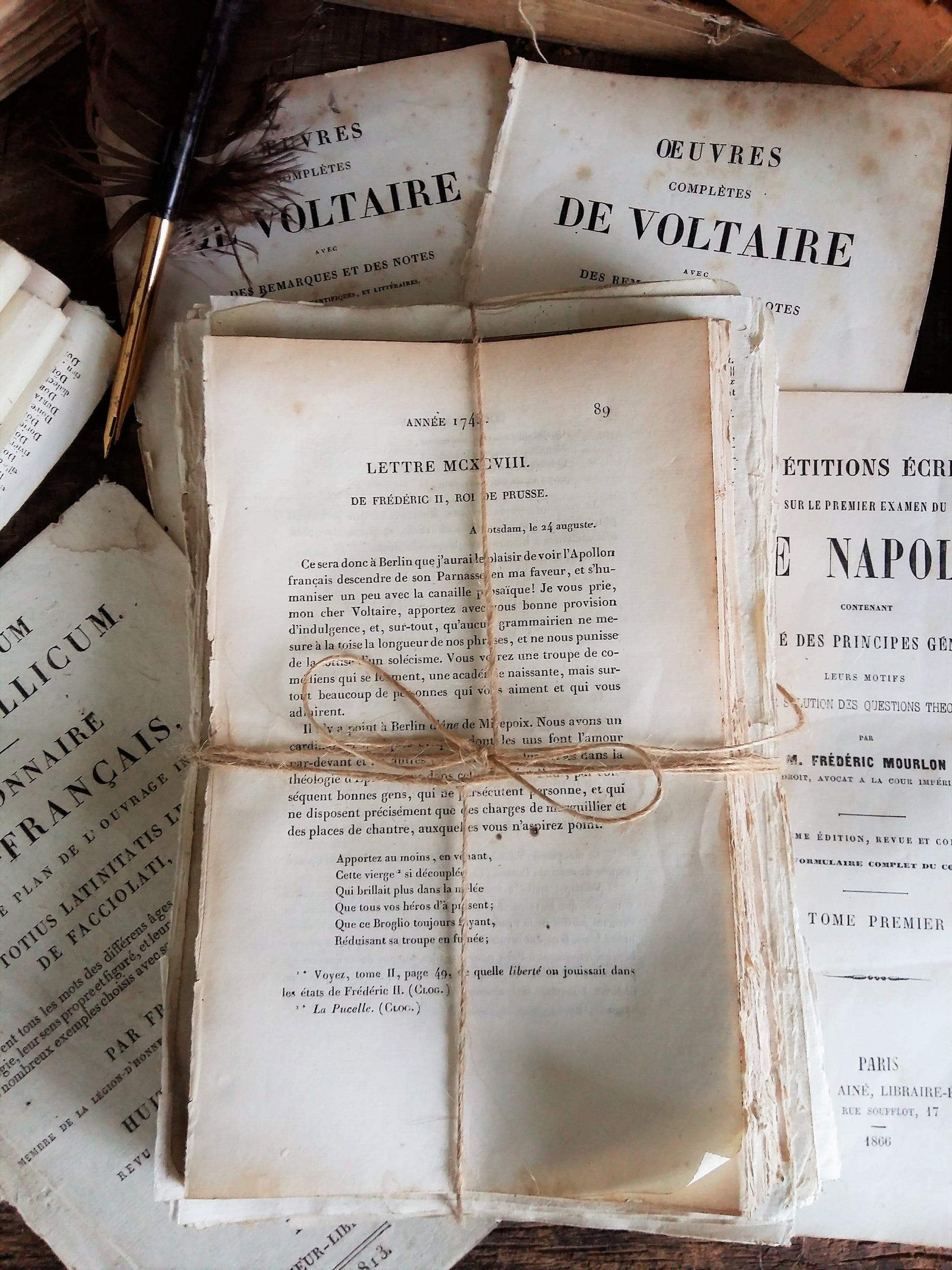 150+ Antique French Book Pages, Dating from 1813, 1825 & 1866. from Tiggy & Pip - €48.00! Shop now at Tiggy and Pip