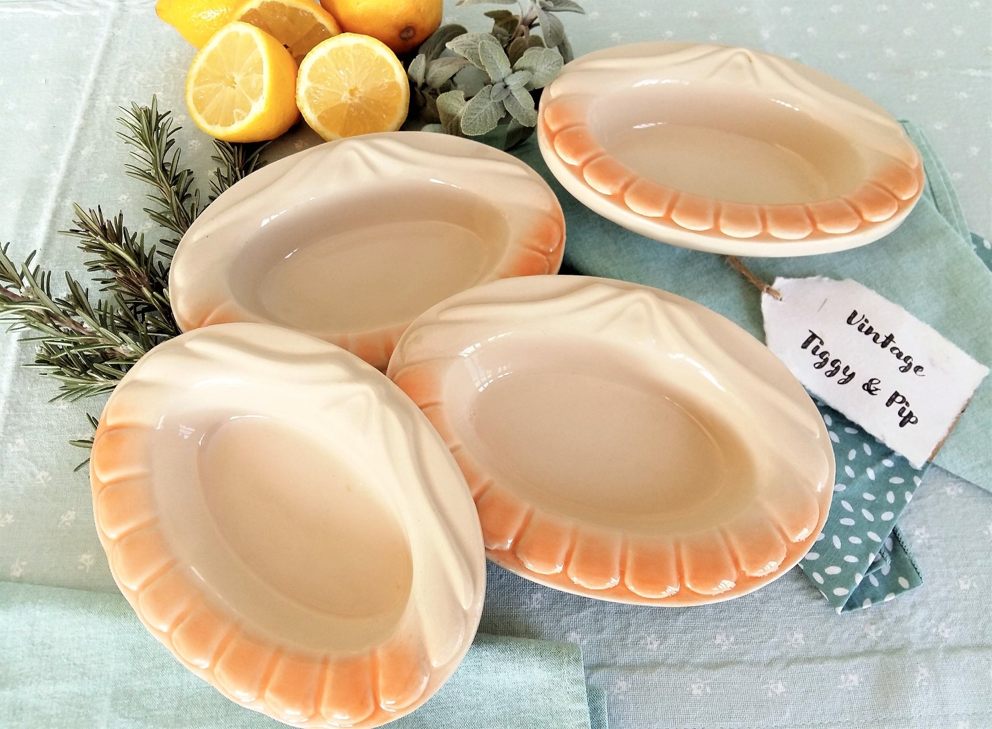 Four Charles Amand Seafood Bowls. from Tiggy & Pip - Just €89! Shop now at Tiggy and Pip