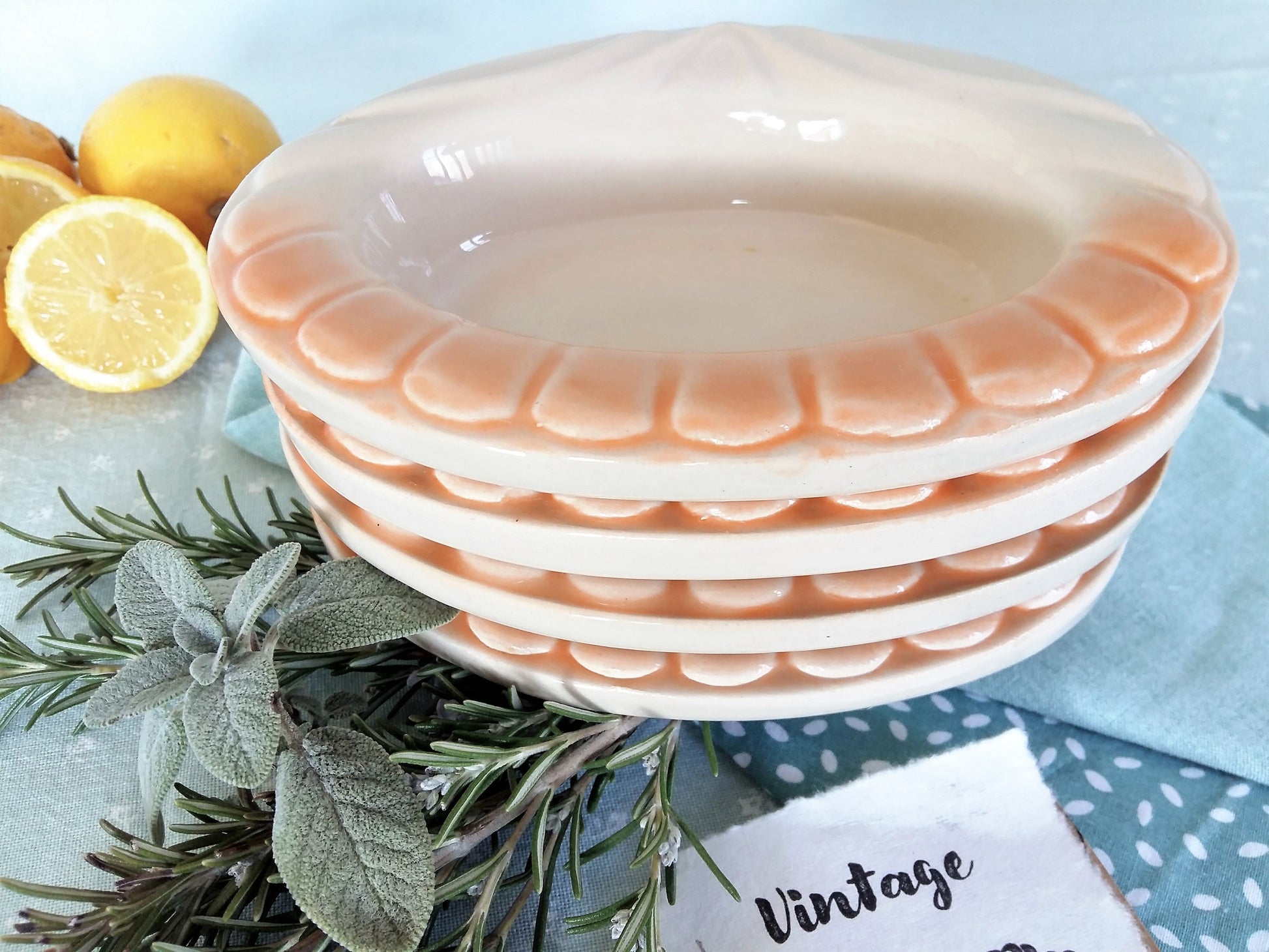 Four Charles Amand Seafood Bowls. from Tiggy & Pip - €89.00! Shop now at Tiggy and Pip