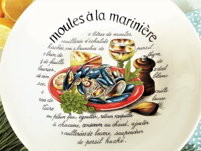 FOUR Limoges Plates for Moules with Large Serving Bowl. from Tiggy & Pip - Just €168! Shop now at Tiggy and Pip