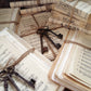 100 Music Sheets & 3 Antique Iron Keys from Tiggy & Pip - €79.00! Shop now at Tiggy and Pip